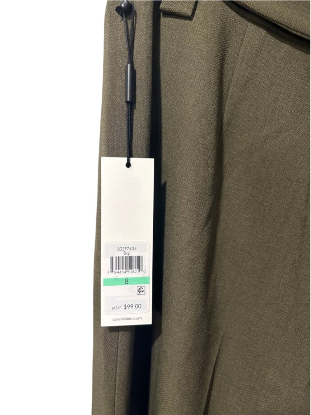 Calvin Klein Paperbag Waist Tie Pants - Picture 7 of 7